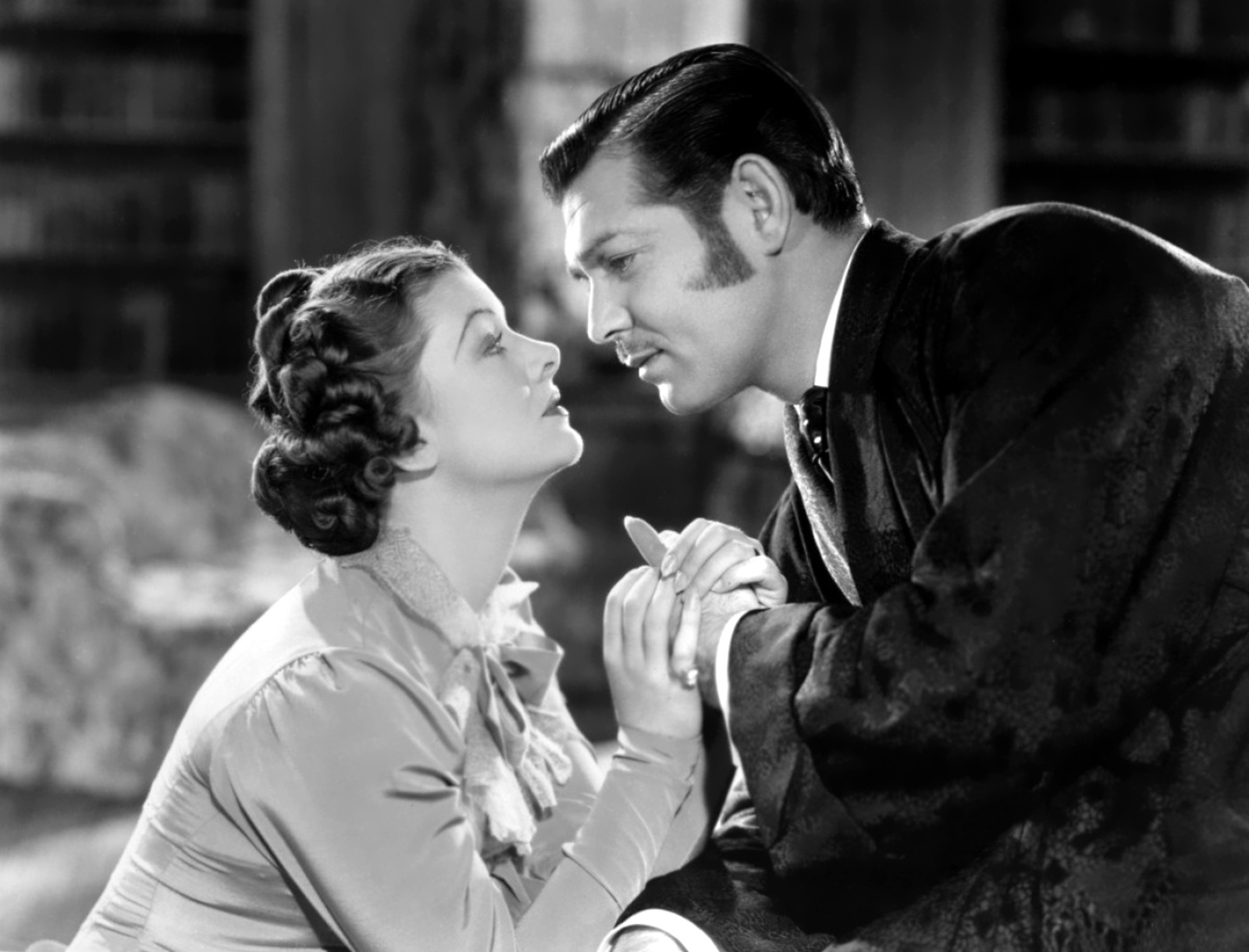 Myrna Loy and Clark Gable in "Parnell" (1937)